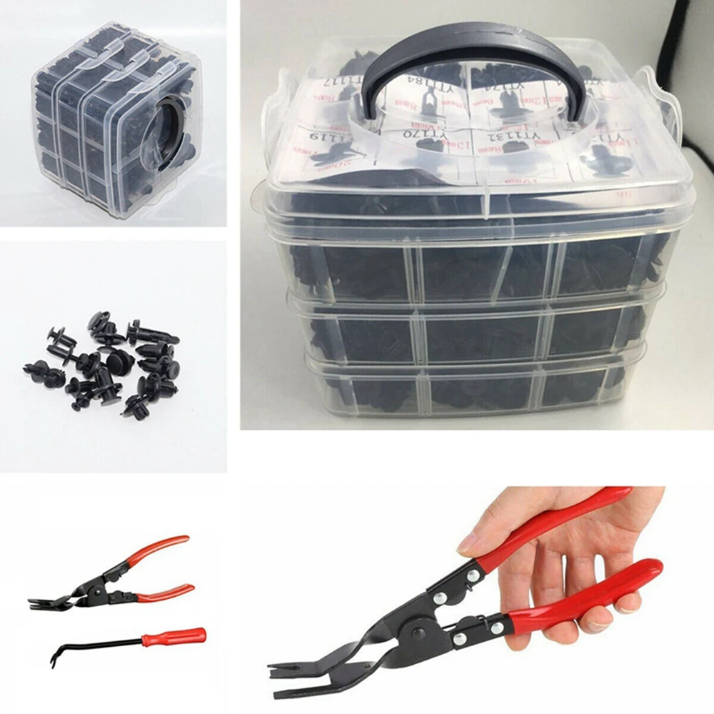 620Pcs Car Body Plastics Push Retainer Pin Rivet Fasteners Trim Moulding Clip Automotive Furniture Assembly Expansion Screws
620Pcs Car Body Plastics Push Retainer Pin Rivet Fasteners Trim Moulding Clip Automotive Furniture Assembly Expansion Screws