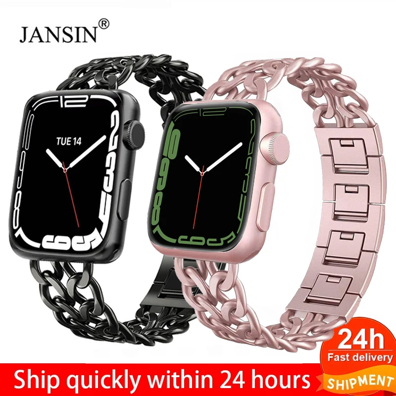 Stainless Steel Band For Apple Watch 9 7 Band 41mm 45mm 40mm 44mm Metal Link Bracelet Strap for iWatch 42mm 38mm Series SE 6 5 4
Stainless Steel Band For Apple Watch 9 7 Band 41mm 45mm 40mm 44mm Metal Link Bracelet Strap for iWatch 42mm 38mm Series SE 6 5 4