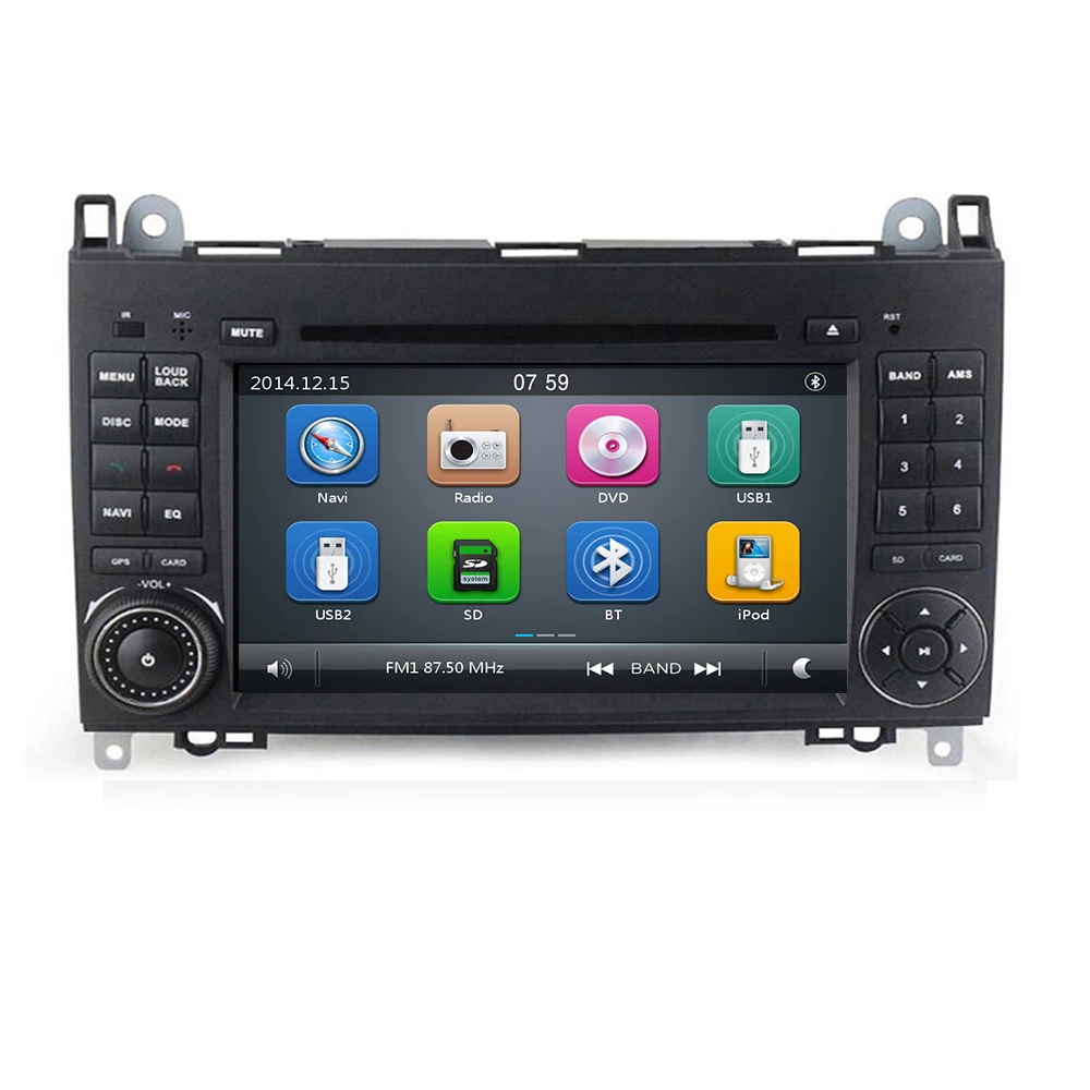 Авторадио 2 Din Автомобильный мультимедийный dvd плеер для Mercedes Sprinter Benz B200 Viano Vito W639