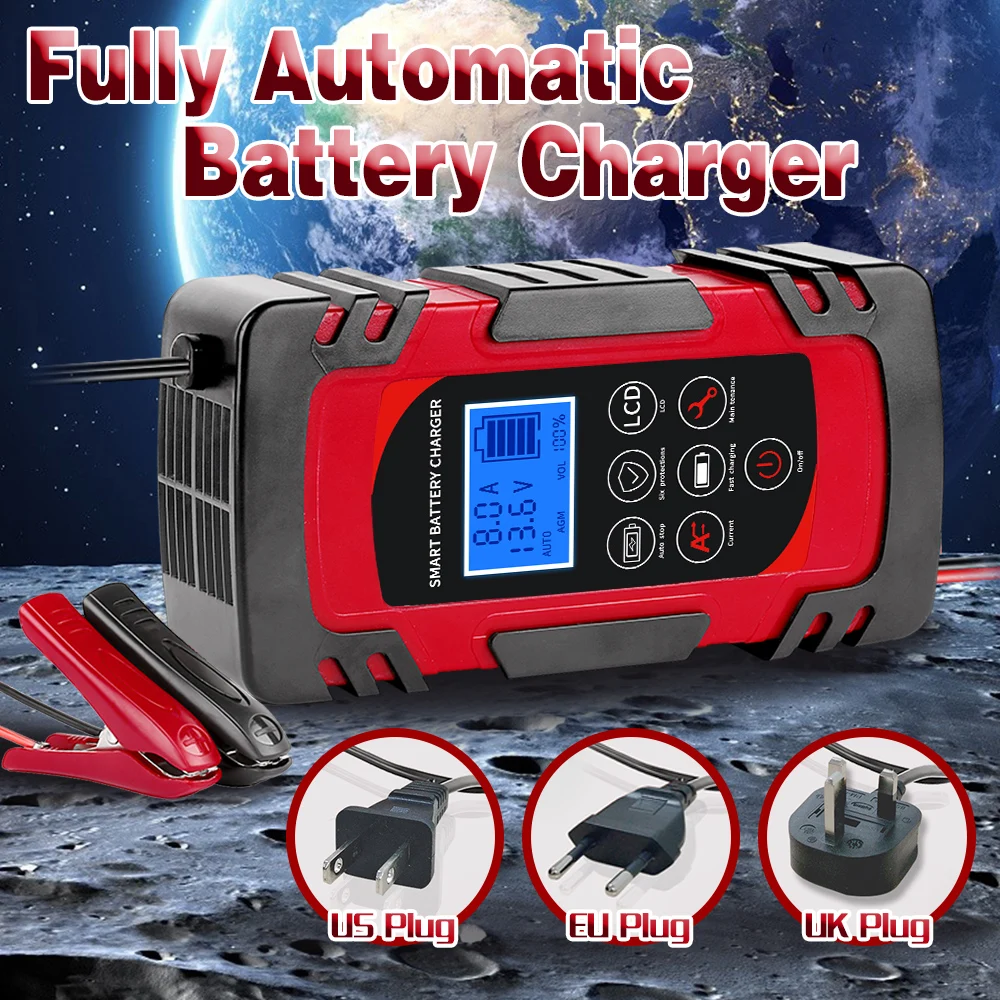 12/24v Car Charger Power Plus Repair Charger Lead Acid Battery Charger Full Automatic Battery Charger For Car Fast Power Supply
12/24v Car Charger Power Plus Repair Charger Lead Acid Battery Charger Full Automatic Battery Charger For Car Fast Power Supply
