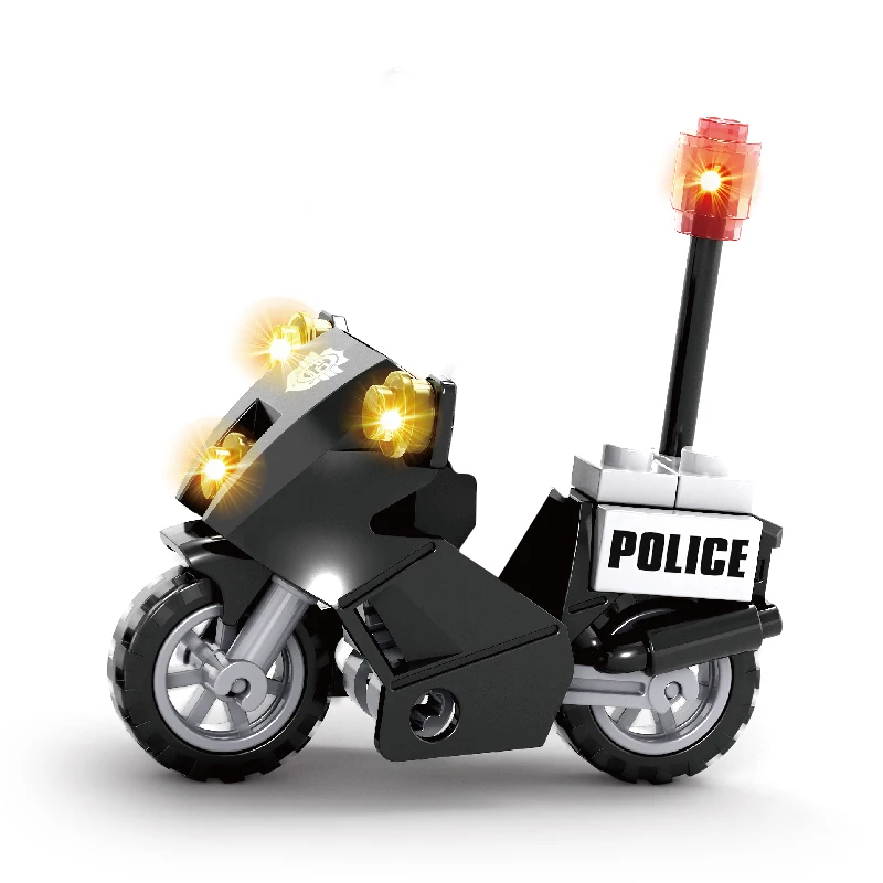 Ausini Police Moto Building Blocks Toys for Boys with Mini Police Figures Children Creator Plastic Kids Model Playthings Toy
Ausini Police Moto Building Blocks Toys for Boys with Mini Police Figures Children Creator Plastic Kids Model Playthings Toy