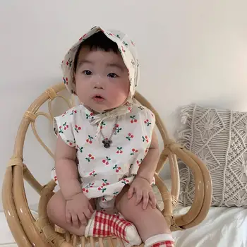 3475 Korean Baby Cherry One Piece Romper And Hat Suit 2020 Summer Baby Girls Printed Bodysuit Sleeveless Overalls For Children
3475 Korean Baby Cherry One Piece Romper And Hat Suit 2020 Summer Baby Girls Printed Bodysuit Sleeveless Overalls For Children
