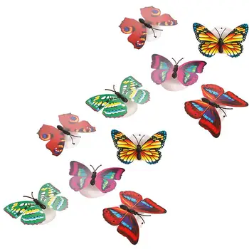 10pcs Simulation Butterfly Home Decorations LED Night Light Butterfly Wall Stickers Adhesive For Home Party (Random Color)
10pcs Simulation Butterfly Home Decorations LED Night Light Butterfly Wall Stickers Adhesive For Home Party (Random Color)