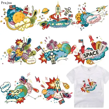 Prajna Space Alien Rocket Cartoon Stickers Iron On Transfers Vynil Heat Transfer Ironing Stickers Kids T-shirt Summer Style DIY
Prajna Space Alien Rocket Cartoon Stickers Iron On Transfers Vynil Heat Transfer Ironing Stickers Kids T-shirt Summer Style DIY