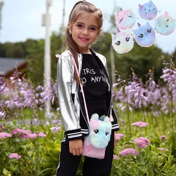 Cutel Fur Unicorn Bag For Baby Girls Princess Cartoon Lovely Shoulder Messenger Bag Purse Bag
Cutel Fur Unicorn Bag For Baby Girls Princess Cartoon Lovely Shoulder Messenger Bag Purse Bag