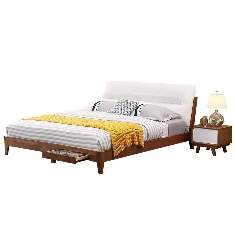 Nordic style solid wood bed 1.8 m small apartment white oak bed high box storage bed princess bed bedroom furniture
Nordic style solid wood bed 1.8 m small apartment white oak bed high box storage bed princess bed bedroom furniture
