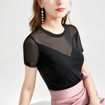 2020 women summer new women's mesh t-shirt female short-sleeved stretch tight body and mind machine top half-sleeved v-neck
2020 women summer new women's mesh t-shirt female short-sleeved stretch tight body and mind machine top half-sleeved v-neck