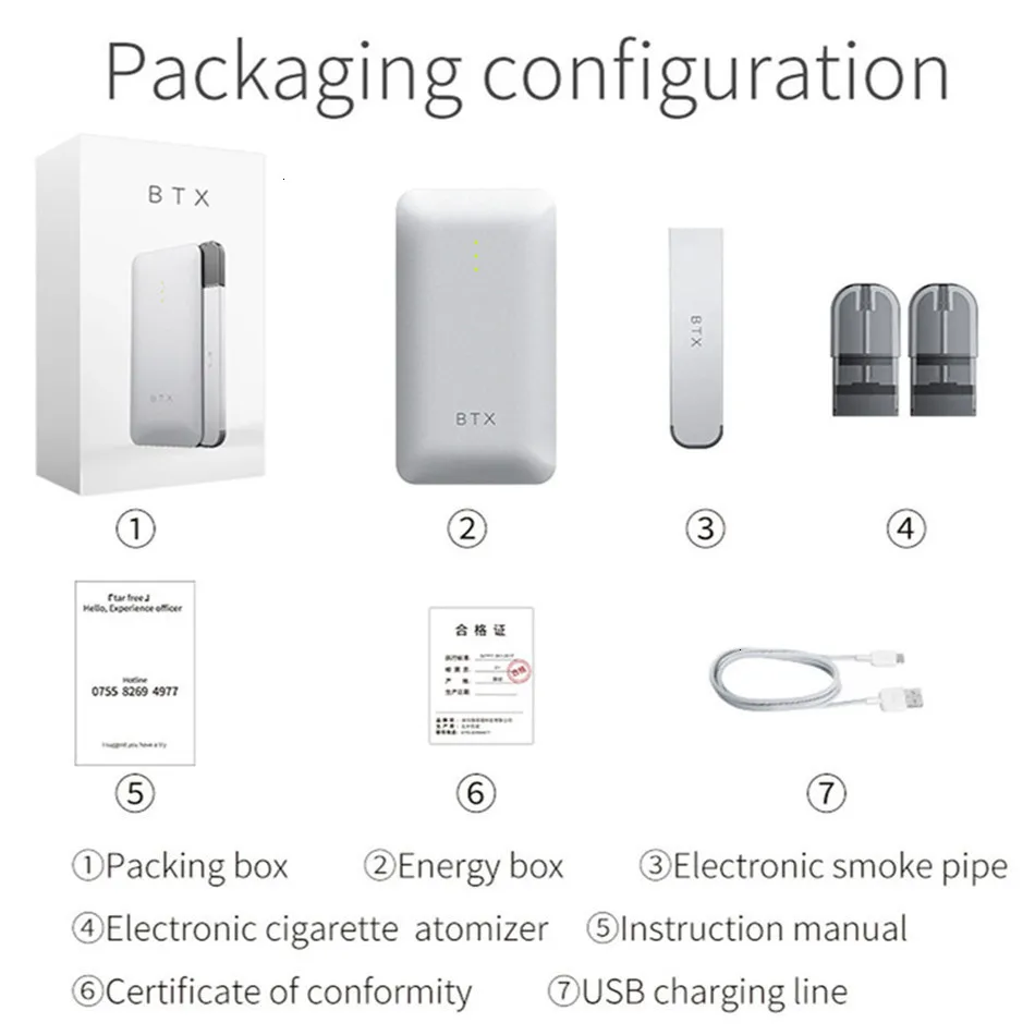 BTX Electronic Cigarette Mobile Charging Steam Minimum 720 Mah Battery Box And 220 Steam Pen Cigarette Vape Pod Box
BTX Electronic Cigarette Mobile Charging Steam Minimum 720 Mah Battery Box And 220 Steam Pen Cigarette Vape Pod Box