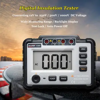 WinAPEX VC60B 1000V Resistance Tester Megger Insulation Tester Megohmmeter Ohm Tester Insinsulation Meters Multimeter
WinAPEX VC60B 1000V Resistance Tester Megger Insulation Tester Megohmmeter Ohm Tester Insinsulation Meters Multimeter