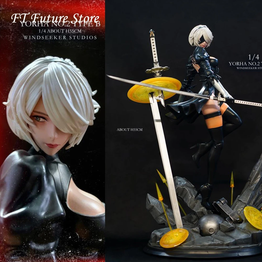 In Stock 54.5cm Windseeker Studios 1/4 Scale GK YoRHa No.2 Type B 2B Statue Figure Display Model With Double Heads Model for Fan
In Stock 54.5cm Windseeker Studios 1/4 Scale GK YoRHa No.2 Type B 2B Statue Figure Display Model With Double Heads Model for Fan