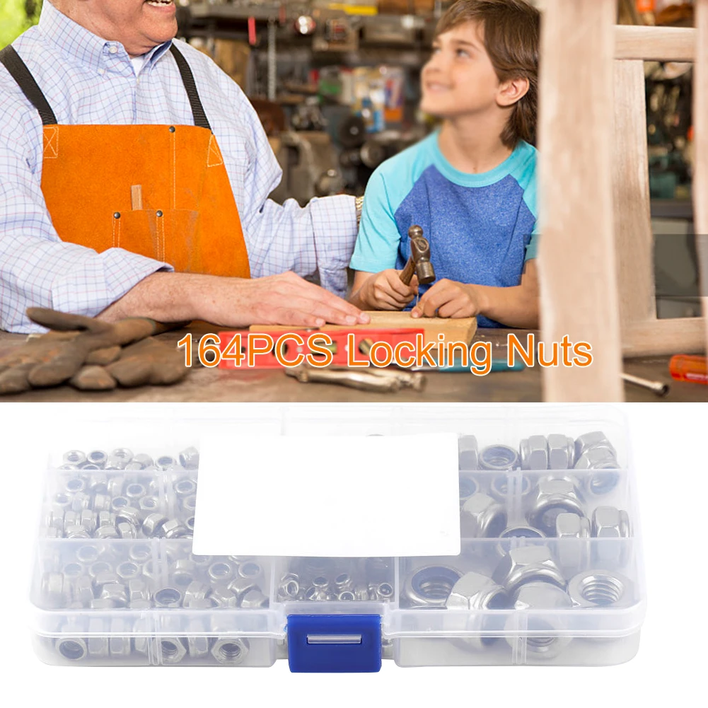 Workshop Multipurpose With Box Durable Stainless Steel Fixing Hardware For Bolts Repair Tool Anti Slip Accessories Locking Nuts
Workshop Multipurpose With Box Durable Stainless Steel Fixing Hardware For Bolts Repair Tool Anti Slip Accessories Locking Nuts