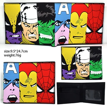 Hero Super Avengers Wallet Solf Plastic Embossed Printed PVC Purse Man Woman Anime God War Joer Bifold Short Wallets Gifts
Hero Super Avengers Wallet Solf Plastic Embossed Printed PVC Purse Man Woman Anime God War Joer Bifold Short Wallets Gifts