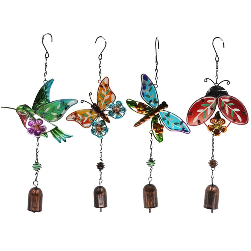 1PC Wrought Iron Hummingbird Butterfly Wind Chimes Creative Dragonfly Beetle Pendant New 4 Styles Glass Painted Crafts Pendant
1PC Wrought Iron Hummingbird Butterfly Wind Chimes Creative Dragonfly Beetle Pendant New 4 Styles Glass Painted Crafts Pendant
