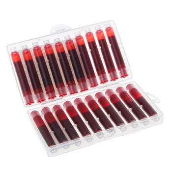 20 Pcs Replaceable Fountain Pen Ink Cartridge Refill Ink Sac Universal Design
20 Pcs Replaceable Fountain Pen Ink Cartridge Refill Ink Sac Universal Design