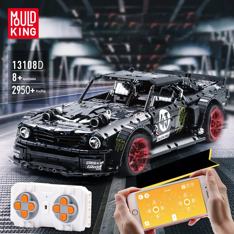 Mould King Blocks for Legoings DIY Model Car 1: 8 Mustanging Static Edition Science And Technology Assemble Blocks Toy for Child
Mould King Blocks for Legoings DIY Model Car 1: 8 Mustanging Static Edition Science And Technology Assemble Blocks Toy for Child