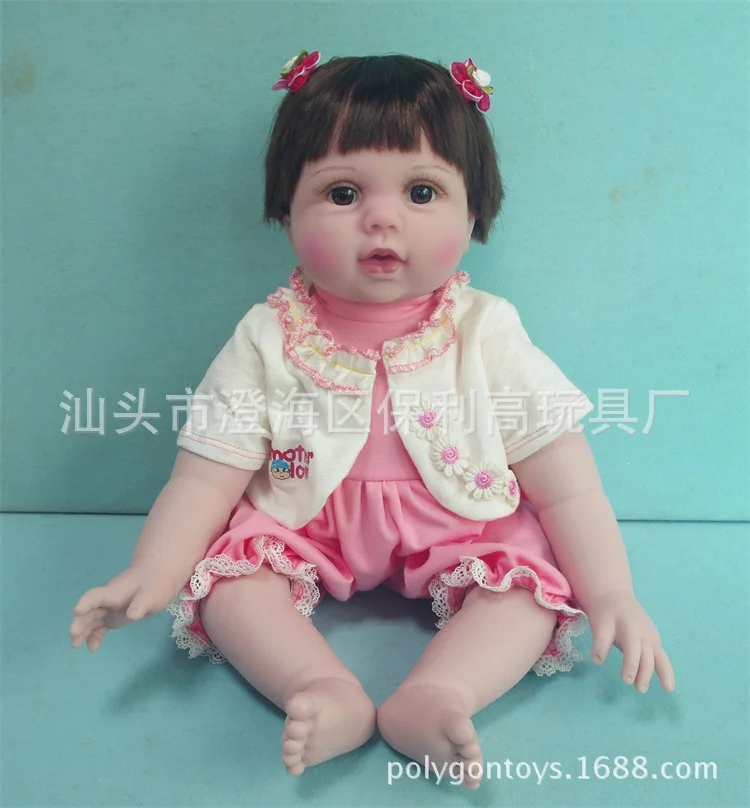 Фото Силиконовые куклы Новорожденные 40 см детская игрушка для девочек Кукла