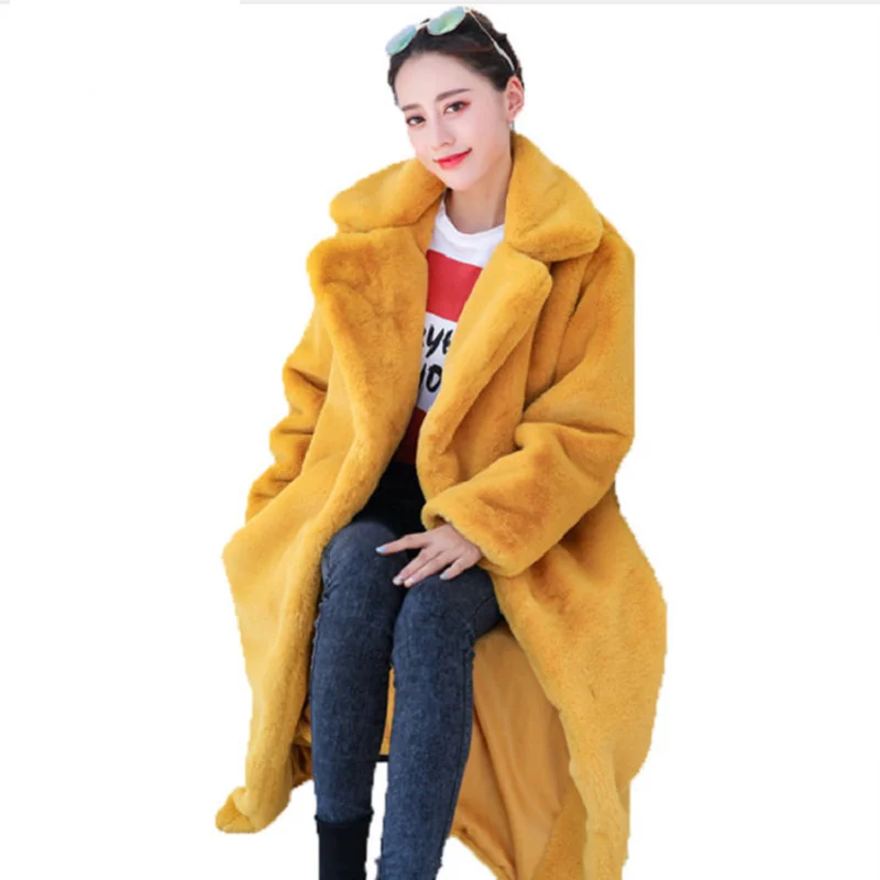 S-4XL New Style Women Winter Clothes High Imitation Rabbit Fur Coat Loose and Thick Super Large Plush Women Long Overcoat
S-4XL New Style Women Winter Clothes High Imitation Rabbit Fur Coat Loose and Thick Super Large Plush Women Long Overcoat