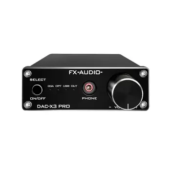 FX AUDIO DAC&Headphone Amplifier Mini HiFi Stereo Home Audio DAC Converter USB/Optical/Coaxial Input RCA Headphone Amp DAC-X3PRO
FX AUDIO DAC&Headphone Amplifier Mini HiFi Stereo Home Audio DAC Converter USB/Optical/Coaxial Input RCA Headphone Amp DAC-X3PRO