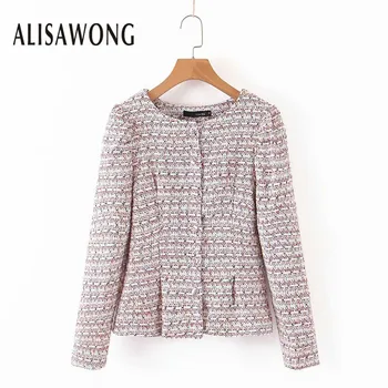 Autumn Women Vintage O-Neck Long Sleeves Fold Blue Patchwork Woollen Cloth Coat 2019 New Female Single Breasted Slim Short Coats 
Autumn Women Vintage O-Neck Long Sleeves Fold Blue Patchwork Woollen Cloth Coat 2019 New Female Single Breasted Slim Short Coats