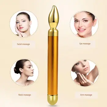 Gold Vibration Facial Slimming Face Beauty Bar Pulse Firming Facial Roller Massager Lift Skin Tightening Wrinkle Stick 14 x 3cm
Gold Vibration Facial Slimming Face Beauty Bar Pulse Firming Facial Roller Massager Lift Skin Tightening Wrinkle Stick 14 x 3cm