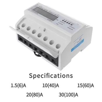 3 Phase 4 Wire Electric LCD Display Digital Energy Meter Calibrated For DIN Rail Power Meters 50/60HZ
3 Phase 4 Wire Electric LCD Display Digital Energy Meter Calibrated For DIN Rail Power Meters 50/60HZ