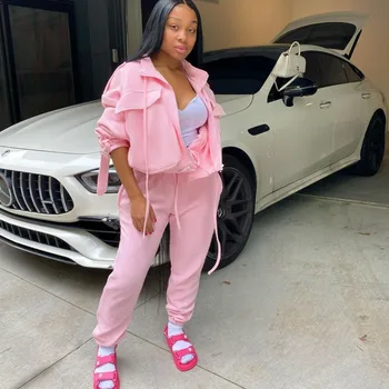 Casual Solid Pink Sportswear Two Piece Set Women Autumn Fashion Tracksuit Zipper Sweatshirt Tops And Long Pants Two Matching Set
Casual Solid Pink Sportswear Two Piece Set Women Autumn Fashion Tracksuit Zipper Sweatshirt Tops And Long Pants Two Matching Set