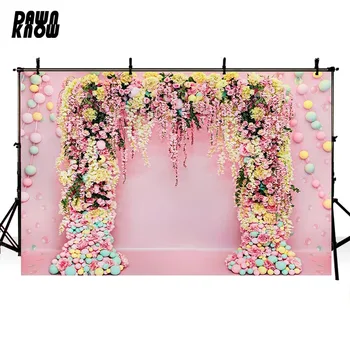 DAWNKNOW Balloon Flower Arch Vinyl Photography Background For Baby Pink Wall Photo Shoot Backdrop For Party Photo Studio G741
DAWNKNOW Balloon Flower Arch Vinyl Photography Background For Baby Pink Wall Photo Shoot Backdrop For Party Photo Studio G741