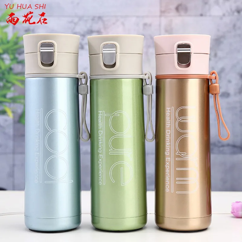 Stainless Steel Vacuum Flask Top Grade shang wu bei Customizable Logo Creative with Handle Water Cup 
Stainless Steel Vacuum Flask Top Grade shang wu bei Customizable Logo Creative with Handle Water Cup