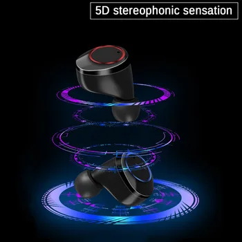 Bluetooth Earphone 5.0 TWS Earbuds X11 Hifi Stereo Sport Headphone LED Power Display Bass Headset Touch Control IPX7 Waterproof
Bluetooth Earphone 5.0 TWS Earbuds X11 Hifi Stereo Sport Headphone LED Power Display Bass Headset Touch Control IPX7 Waterproof