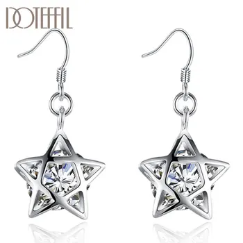 DOTEFFIL 925 Sterling Silver Solid Five-Pointed Star AAA Zircon Earrings Charm Women Jewelry Fashion Wedding Party Gift
DOTEFFIL 925 Sterling Silver Solid Five-Pointed Star AAA Zircon Earrings Charm Women Jewelry Fashion Wedding Party Gift