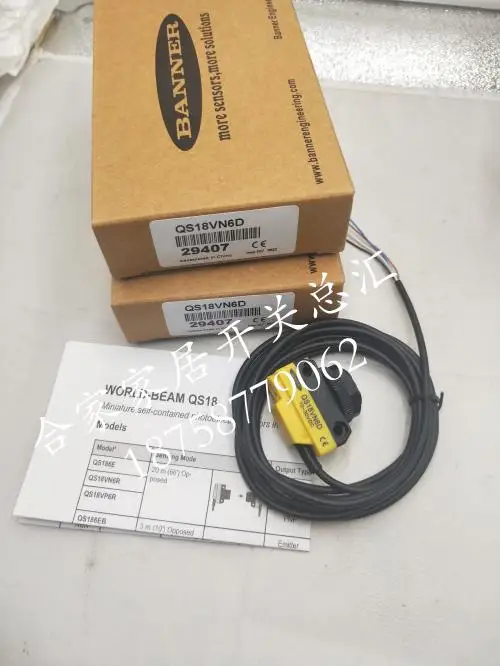 Bonner Photoelectric Switch Qs18vn6d Qs18vp6d Qs18vn6lp Qs18vn6r