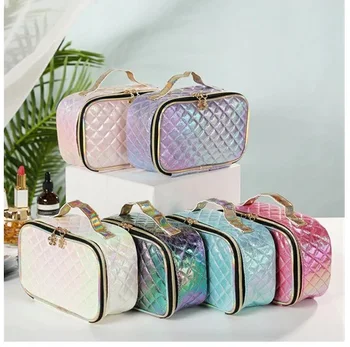 Women Bags PU Cosmetic Bag Portable Large Capacity Cosmetic Storage Fashion Makeup Case Travel Toiletry Bags for Women
Women Bags PU Cosmetic Bag Portable Large Capacity Cosmetic Storage Fashion Makeup Case Travel Toiletry Bags for Women