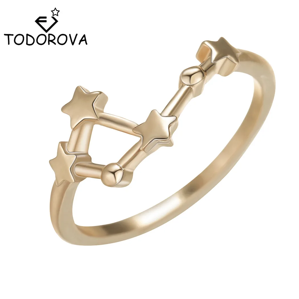 Todorova 12 Zodiac Star Signs Finger Rings for Women Horoscope Constellation Rings Unique Design for Lovers' Jewelry Gifts
Todorova 12 Zodiac Star Signs Finger Rings for Women Horoscope Constellation Rings Unique Design for Lovers' Jewelry Gifts