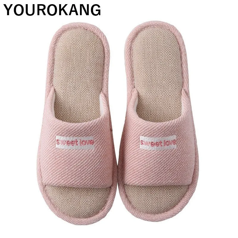 Summer Women Flax Home Slippers Unisex Couple Shoes Indoor Comfortable Female Linen Slippers Household Floor Spring Flip Flops
Summer Women Flax Home Slippers Unisex Couple Shoes Indoor Comfortable Female Linen Slippers Household Floor Spring Flip Flops
