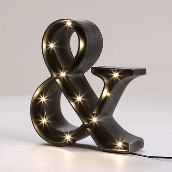 Retro table lamp Rural loft personality retro do old bar restaurant clothing store resin decorative letter desk lamp ZA FG278
Retro table lamp Rural loft personality retro do old bar restaurant clothing store resin decorative letter desk lamp ZA FG278