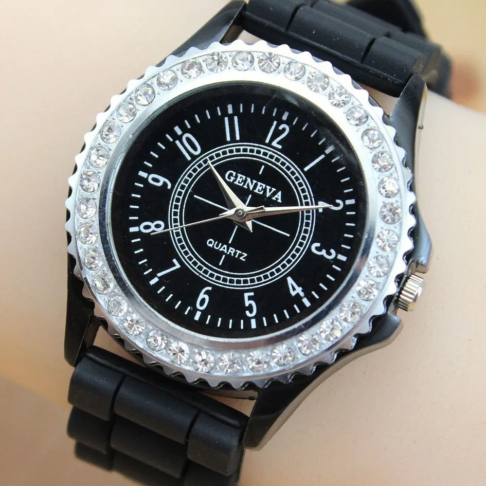 Фото Новинка роскошные брендовые Силиконовые кварцевые часы женские - купить