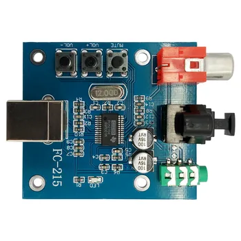 Pcm2704 o Dac Usb To S/Pdif Sound Card Hifi Dac Decoder Board 3.5Mm Analog Coaxial Optical Fiber Output 
Pcm2704 o Dac Usb To S/Pdif Sound Card Hifi Dac Decoder Board 3.5Mm Analog Coaxial Optical Fiber Output