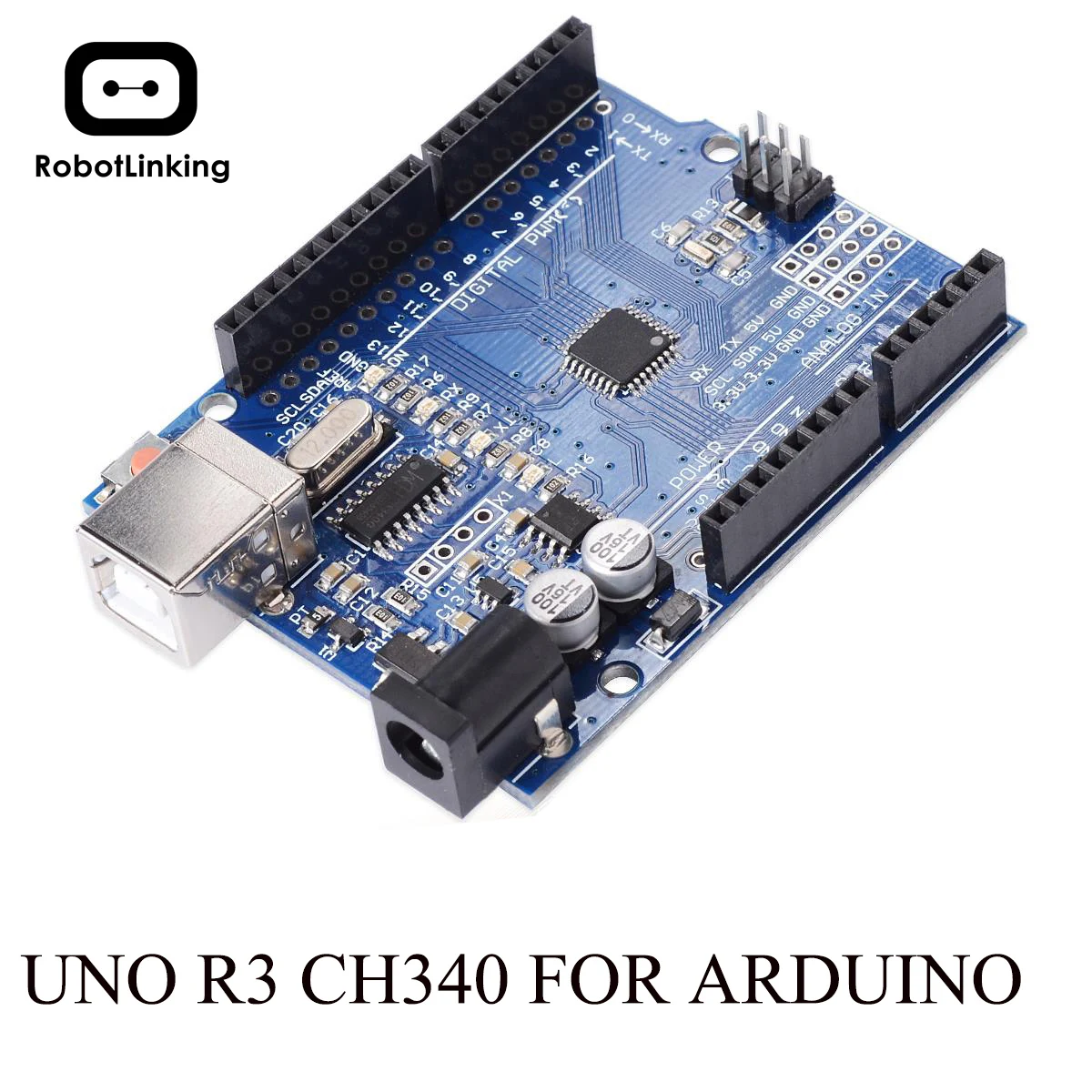 Макетная плата UNO R3 ATmega328P CH340 CH340G для Arduino с прямым контактным разъемом|development board|uno