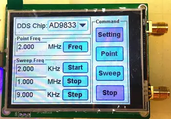 Full touch screen signal generator DDS signal source Sine wave triangle wave square wave Dot frequency sweep TFT touch
Full touch screen signal generator DDS signal source Sine wave triangle wave square wave Dot frequency sweep TFT touch