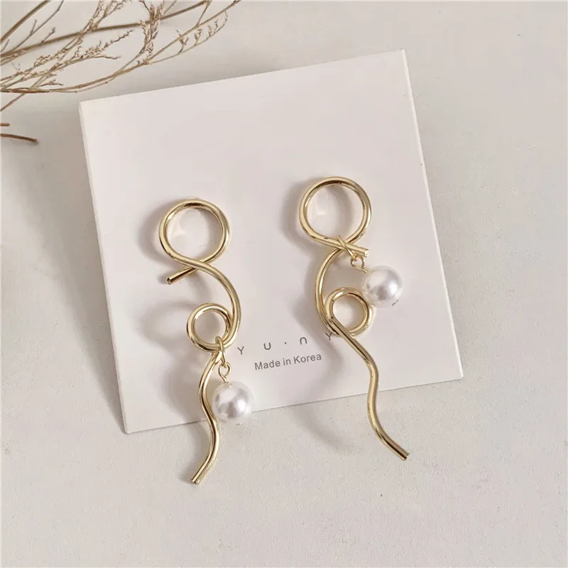 Simple Abstract Curve Bohemian Earrings 925 Silver Needle Indian Jewelry 
Simple Abstract Curve Bohemian Earrings 925 Silver Needle Indian Jewelry