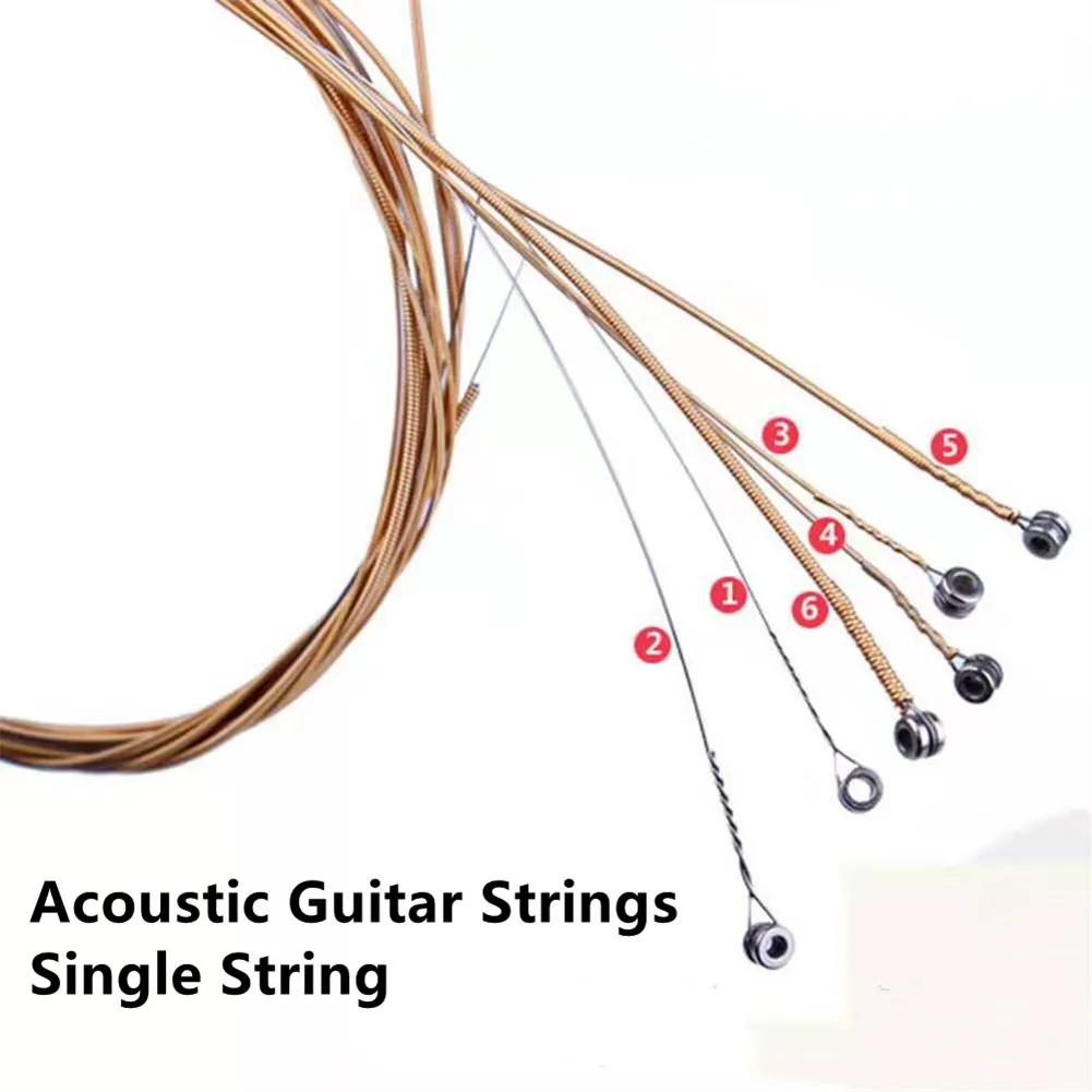 

1 Guitar String E-1st/B-2nd/G-3rd/D-4th/A-5th/E-6th Proprietary Anti-rust Coat Nickel-plated Ball-end Steel Guitar Accessories