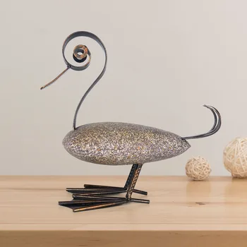 Duck Ornament Metal Modern Sculpture Animal Charm Figurine Lifelike Duck Statue Office Home Decoration
Duck Ornament Metal Modern Sculpture Animal Charm Figurine Lifelike Duck Statue Office Home Decoration