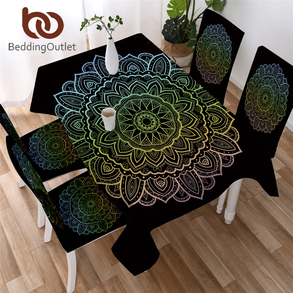 BeddingOutlet Mandala Collection Tablecloth Colorful Flower Waterproof Table Cloth Boho Table Cover Washable for Picnic 5 Sizes
BeddingOutlet Mandala Collection Tablecloth Colorful Flower Waterproof Table Cloth Boho Table Cover Washable for Picnic 5 Sizes