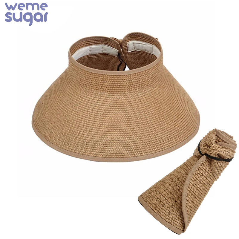 WeMe Summer Straw Hat for Sun Protection Ultraviolet Protection Beach Hats Visor Cap Foldable Sun Visors Chapeau
WeMe Summer Straw Hat for Sun Protection Ultraviolet Protection Beach Hats Visor Cap Foldable Sun Visors Chapeau