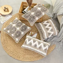 Morroccan style Cushion cover 45x45cm Grey Diamond Tufted Zigzag Plillow Cover Home decoration for Sofa Bed Chair Pillowcase 
Morroccan style Cushion cover 45x45cm Grey Diamond Tufted Zigzag Plillow Cover Home decoration for Sofa Bed Chair Pillowcase