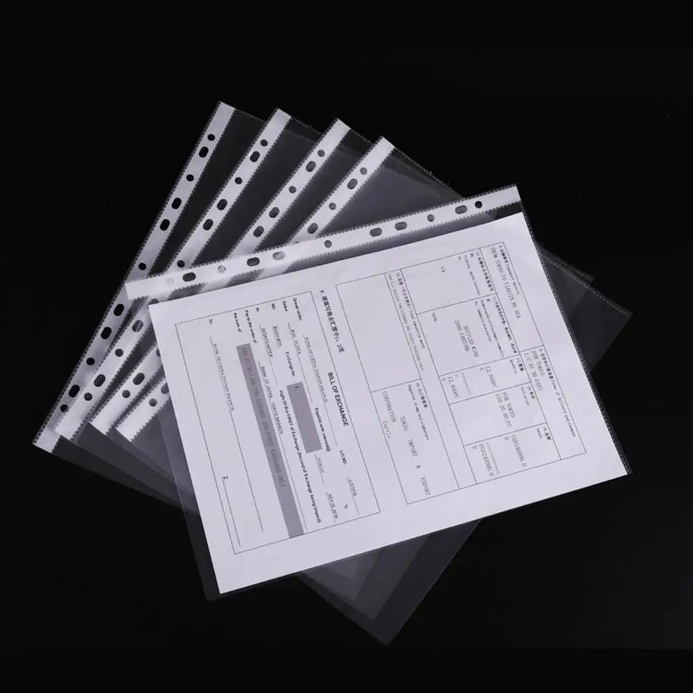 2 Packs Office Transparent 11 Holes A4 File Bag Folder Loose-leaf File Protector about 100 PCS / Pack
2 Packs Office Transparent 11 Holes A4 File Bag Folder Loose-leaf File Protector about 100 PCS / Pack