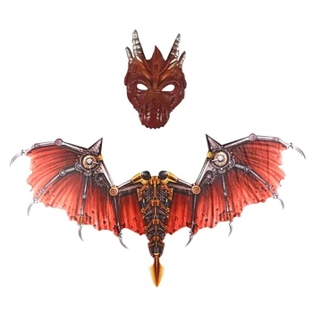 0Dragon Mask And Wings Halloween Theme Party Cosplay Costume Accessories Adults Men Women 3D
0Dragon Mask And Wings Halloween Theme Party Cosplay Costume Accessories Adults Men Women 3D