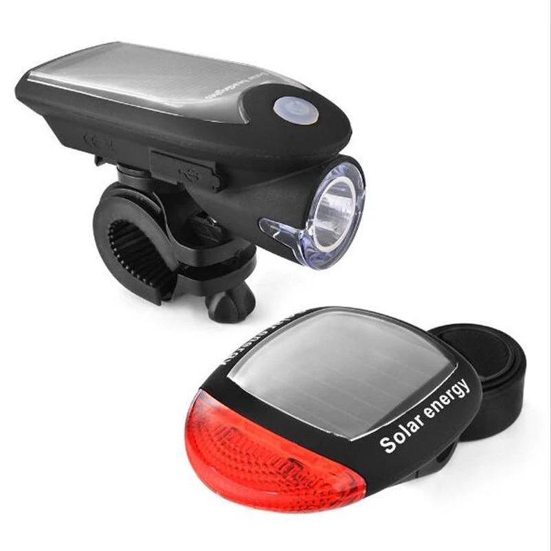 Solar Bicycle Lights Mountain Bike Front Lights USB Charging Light Flashlight Solar Headlight Taillights Two-In-One Equipment
Solar Bicycle Lights Mountain Bike Front Lights USB Charging Light Flashlight Solar Headlight Taillights Two-In-One Equipment