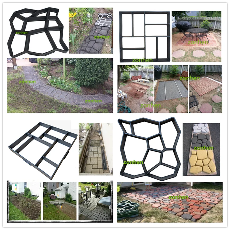 various styles Garden DIY Plastic Path Maker Pavement Model Concrete Stepping Stone Cement Mould Brick Best Price
various styles Garden DIY Plastic Path Maker Pavement Model Concrete Stepping Stone Cement Mould Brick Best Price