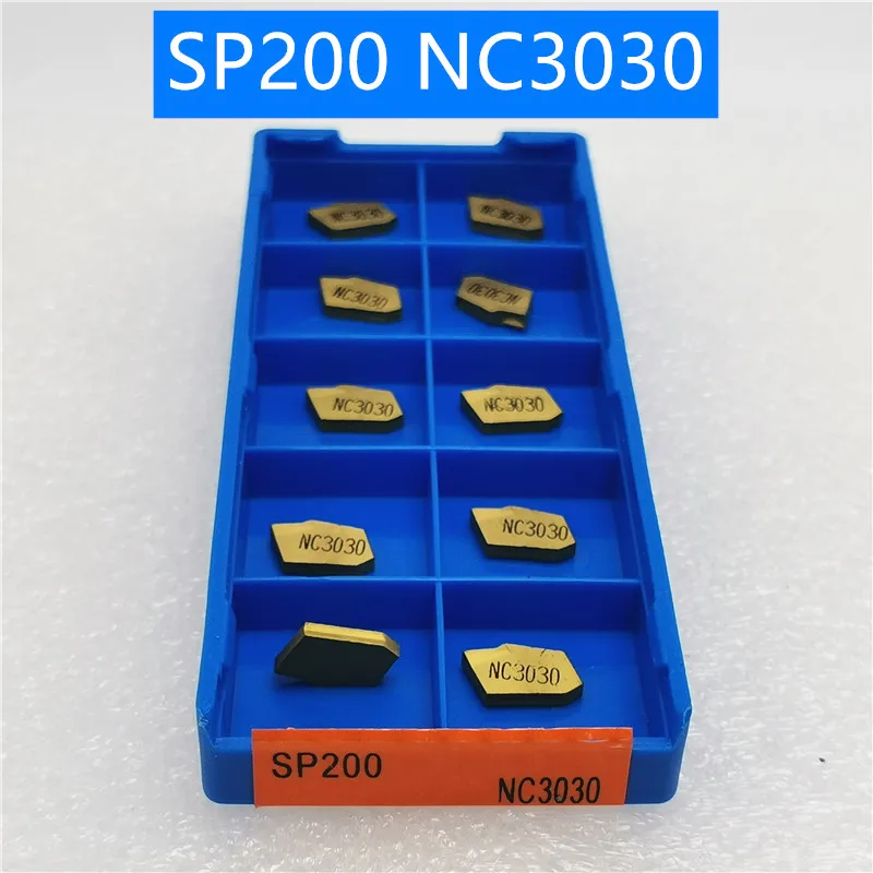 10PCS SP200 NC3030 Carbide Insert Turning Tool Turning Milling Cutter CNC Cutting Tool Slot Cutting
10PCS SP200 NC3030 Carbide Insert Turning Tool Turning Milling Cutter CNC Cutting Tool Slot Cutting